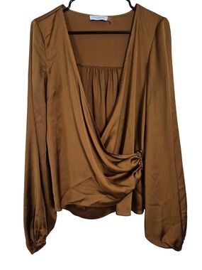 Ramy Brook SANDRA Blouse in Copper